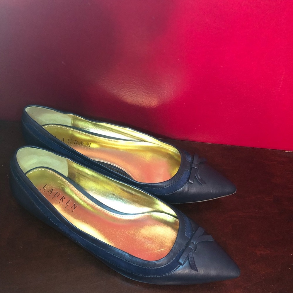 Navy Blue Ralph Lauren Flats